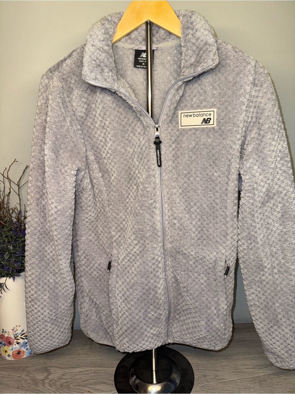 New‎ Balance Light Purple Quilted Fleece Jacket